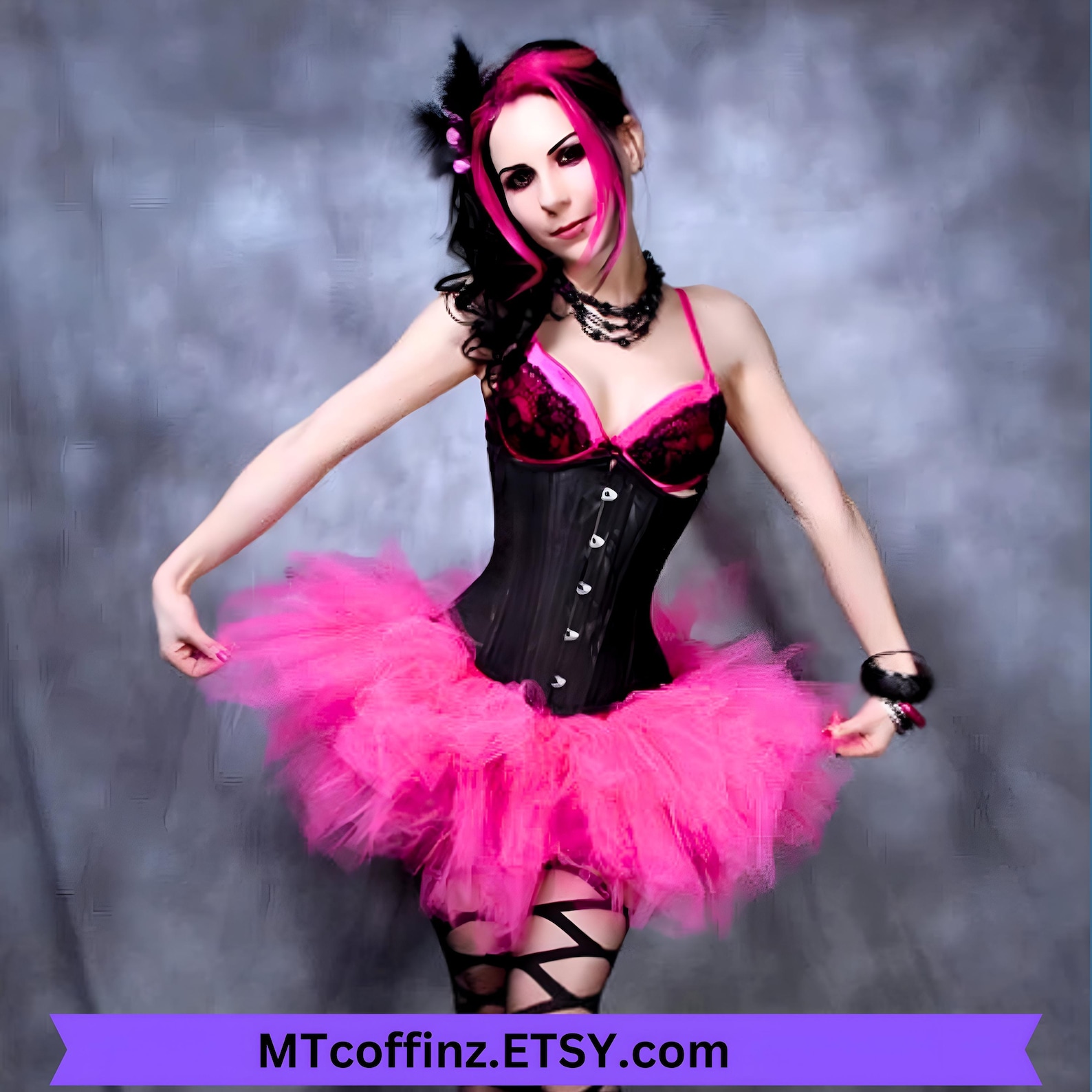 Bubblegum Pink Distressed Super Poofy Fashion Doll pink Birthday Color Run TuTu Skirt Adult All Sizes MTCoffinz