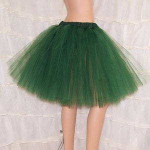 Hunter Green Romance Knee Length TuTu skirt adult All Sizes MTCoffinz