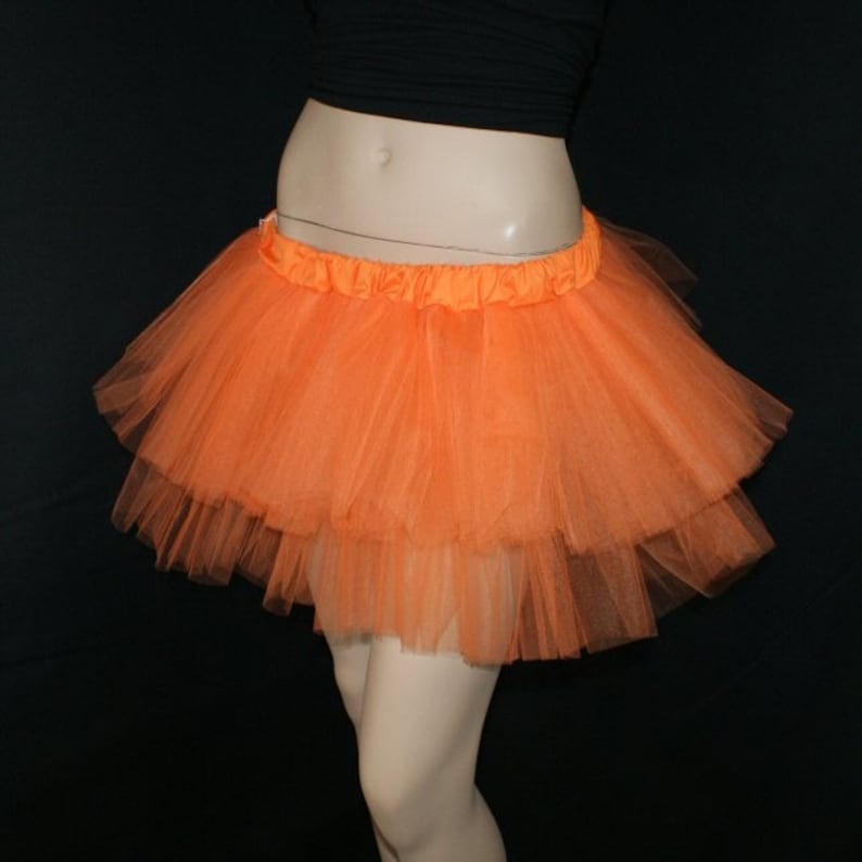 Orange Tutu Birthday Party Adult Color Run Marathon Skirt Pumpkin