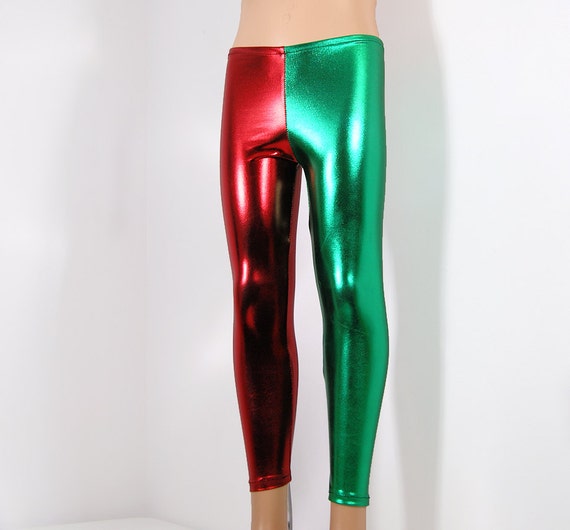 shiny green tights