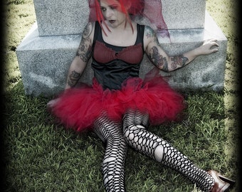 Red Lydia Veil  Bridal Cosplay MTCoffinz