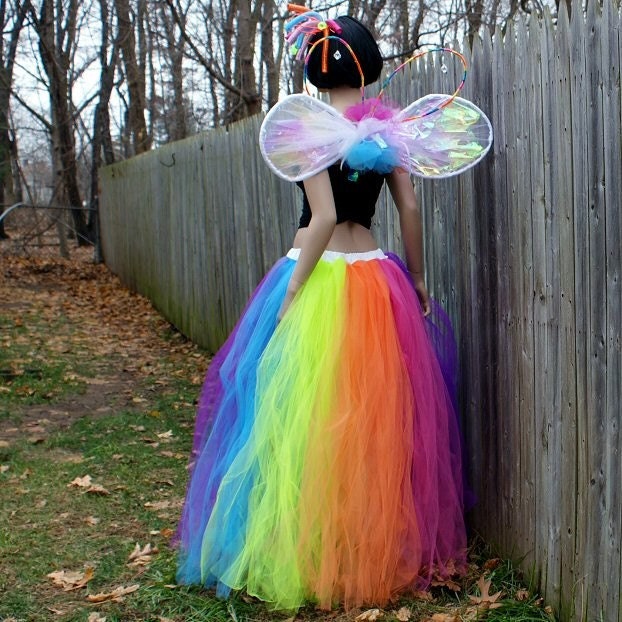 Neon Rainbow Faerie Formal Alternative Wedding Skirt Fae All - Etsy