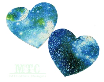 Glittery Galaxy Green Blue UV Reactive Pasties Nipple Covers Body Stickers Unisex Rave Festival Dance Stick On MTcoffinz