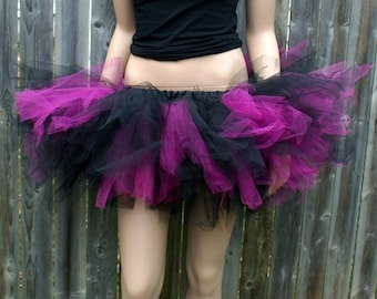 Punk Star Fuchsia Pink and Black TuTu adult ALL Sizes MTCoffinz