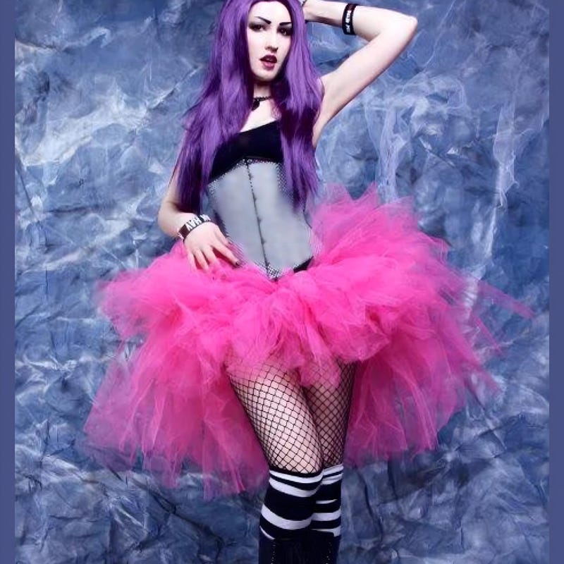 Burlesque Tutu Black & Red Costume