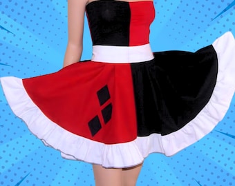 harley quinn suicide squad club dress Harley Cosplay Squad Quinn Costume Female Gold Backless Club Dress In Stock-Takerlama