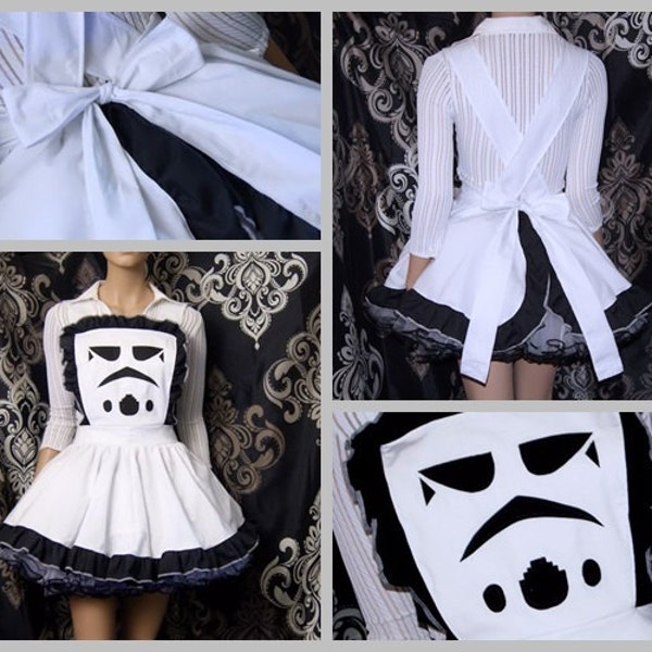 Star Wars Storm Trooper Helmet Pinafore Apron Costume Skirt Adult ALL Sizes - MTCoffinz - Ready to Ship