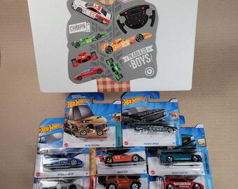 Caja de regalo de coches fundidos a presión Hot Wheels: Japón, Europa, temática de muscle cars