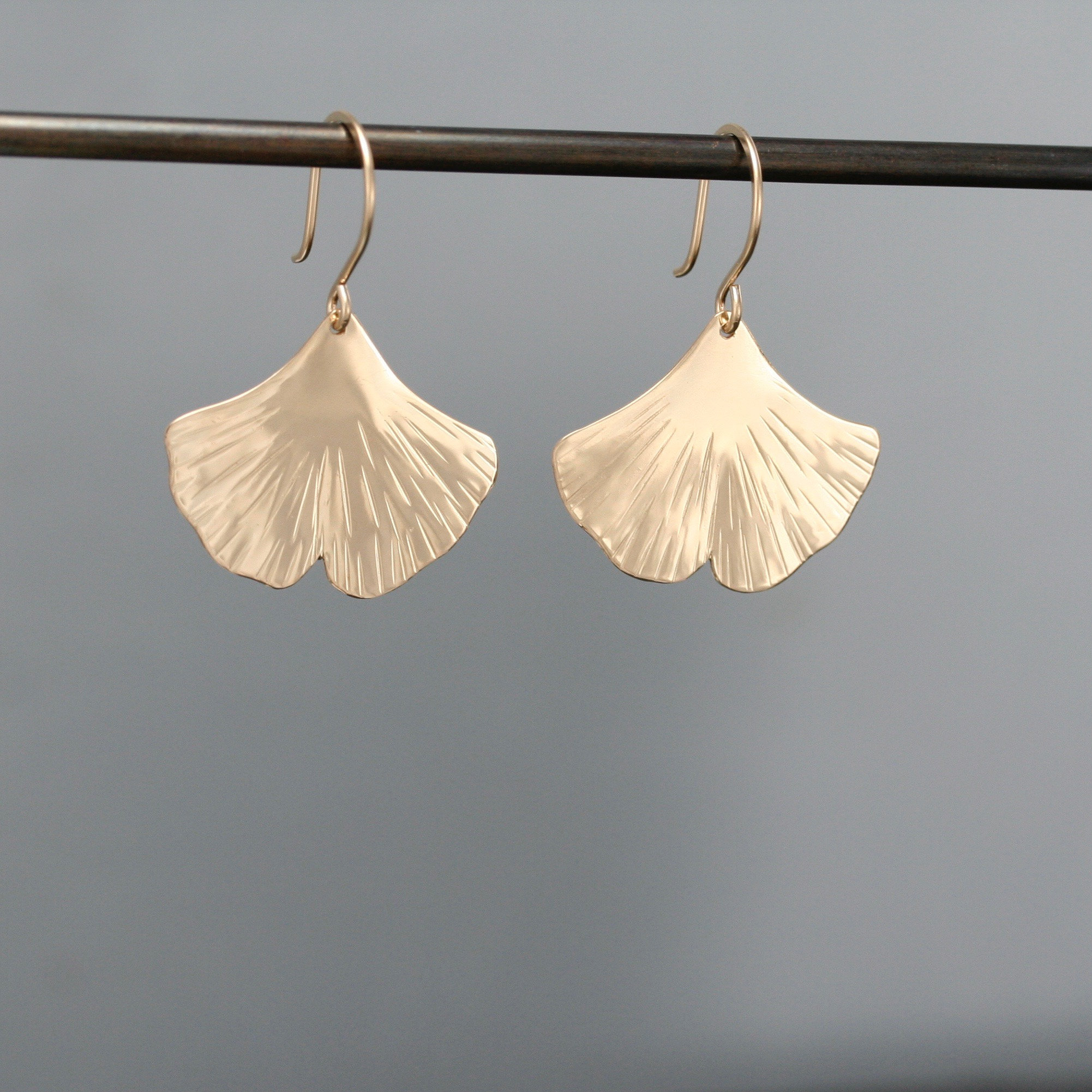 Ginkgo leaf earrings best sale