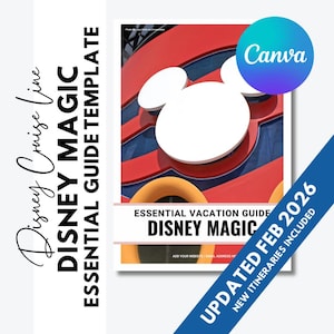 DCL Magic Essential Vacation Guide - Disney Cruise Line - Travel Agent Editable Template - FREE updates for 1 year - Updated February 2026