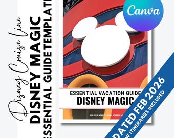 Guía esencial de vacaciones DCL Magic - Disney Cruise Line - Plantilla editable para agentes de viajes - Actualizaciones gratuitas durante 1 año - Actualizada en febrero de 2026
