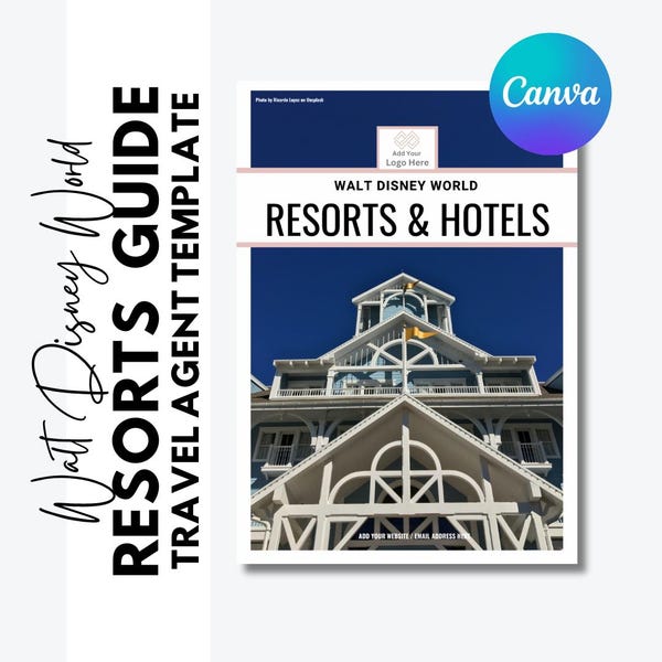 WDW Hotels Guide - bewerkbare sjabloon reisbureaus - 1 jaar GRATIS updates - bijgewerkt in oktober 2025