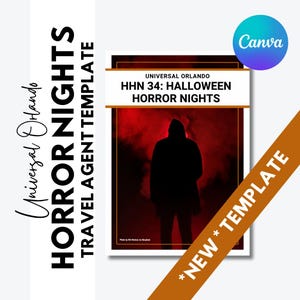 UO Halloween Horror Nights - Travel Agent Editable Template - Universal Orlando - HHN 34 - FREE updates for 1 year- Updated August 2025