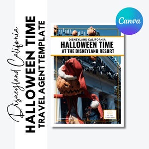 Halloween Time at Disneyland California - Travel Agent Editable Template - FREE updates for 1 year - Updated January 2025