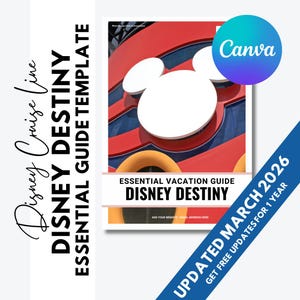DCL Destiny Essential Vacation Guide - Disney Cruise Line - Travel Agent Editable Template - FREE updates for 1 year - Updated March 2026