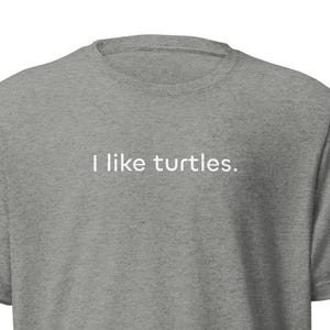 I like turtles funny meme shirt viral internet joke gift for turtle lovers cute animal t-shirt hilarious trendy graphic tee