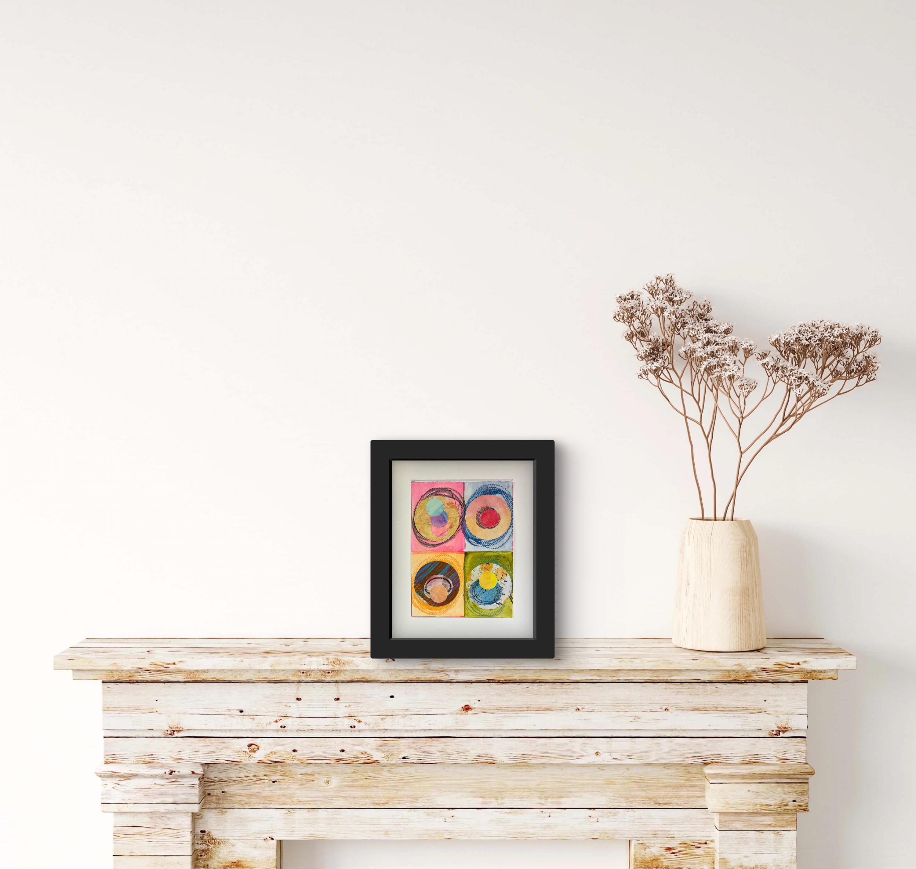 Mixed Media Abstract Art ready to frame - Thumbnail 3