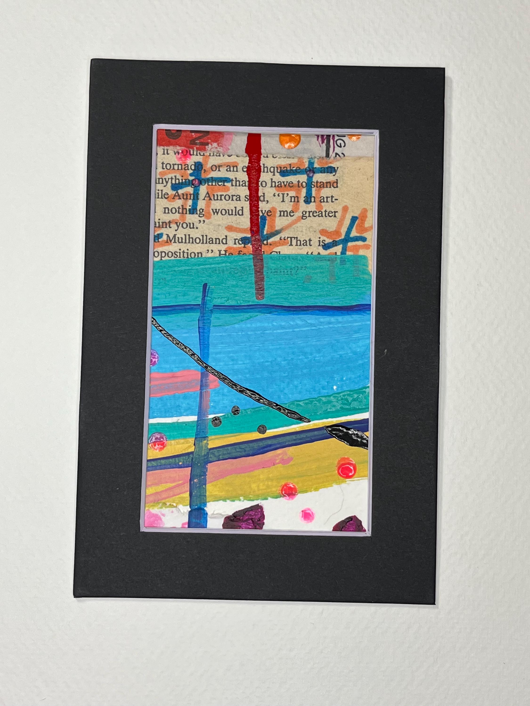 Small Mixed Media Abstract Art 4x6 ready to frame - Thumbnail 4