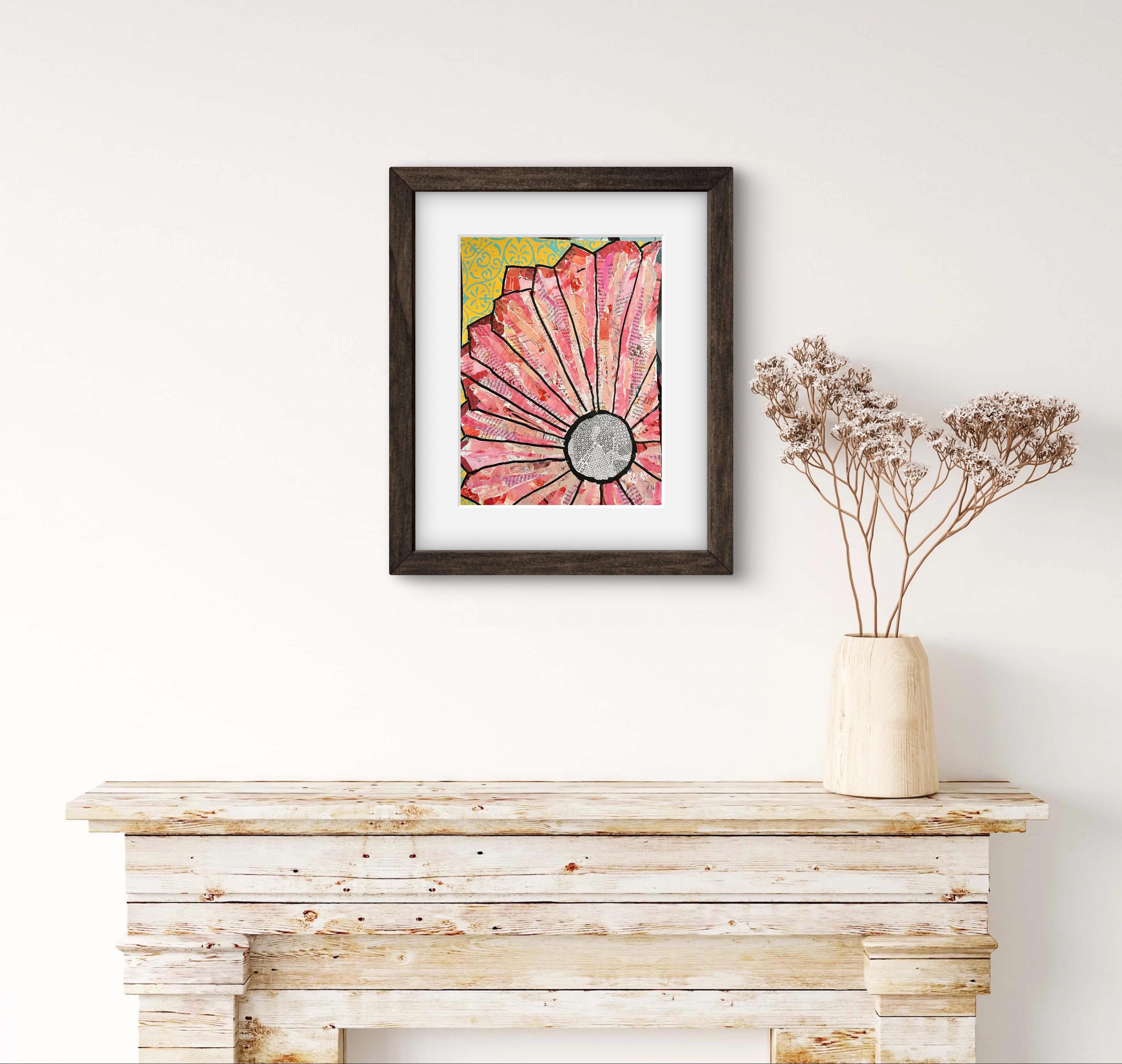 Pink Flower Collage