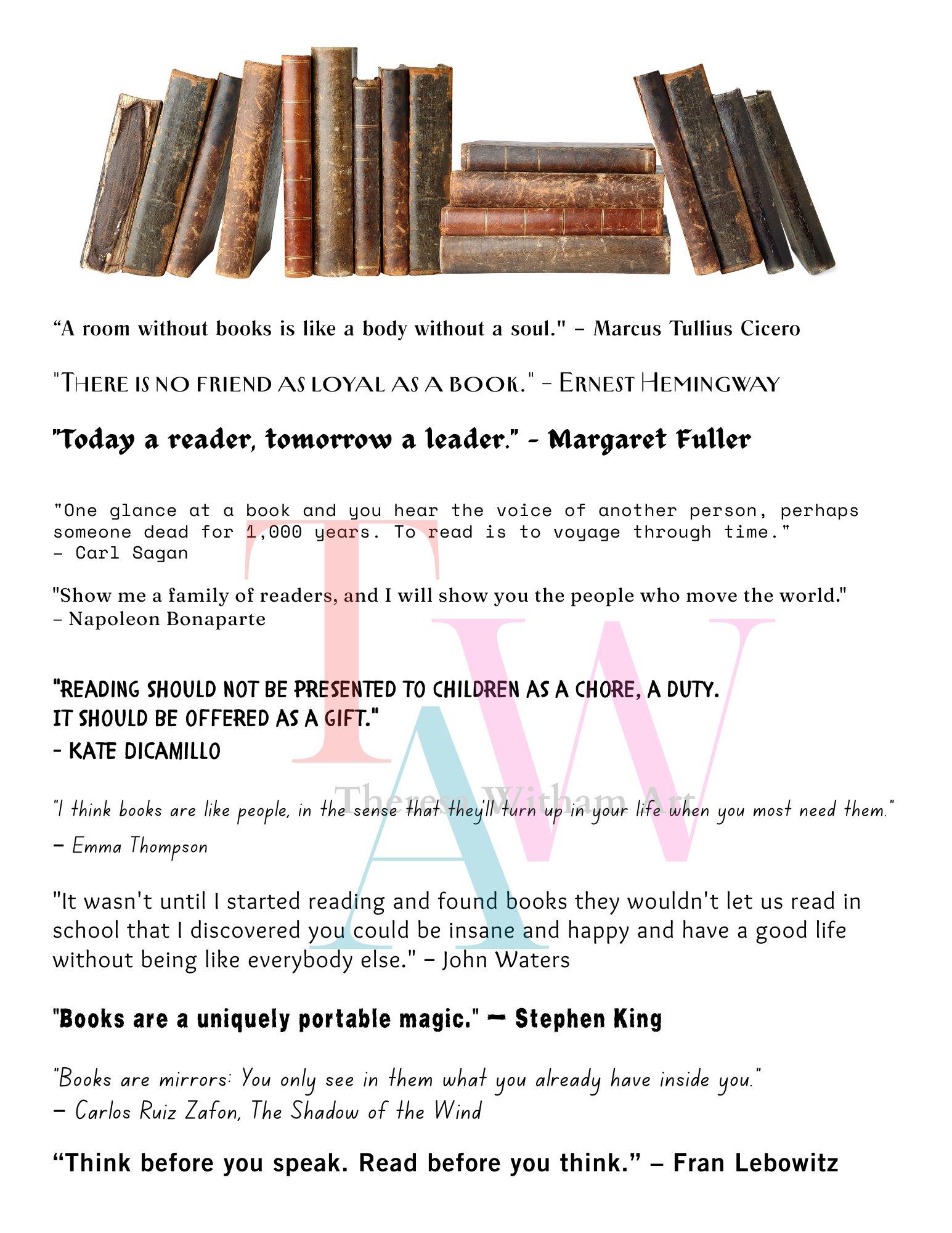 Reading Quotes for Junk, Art Journals