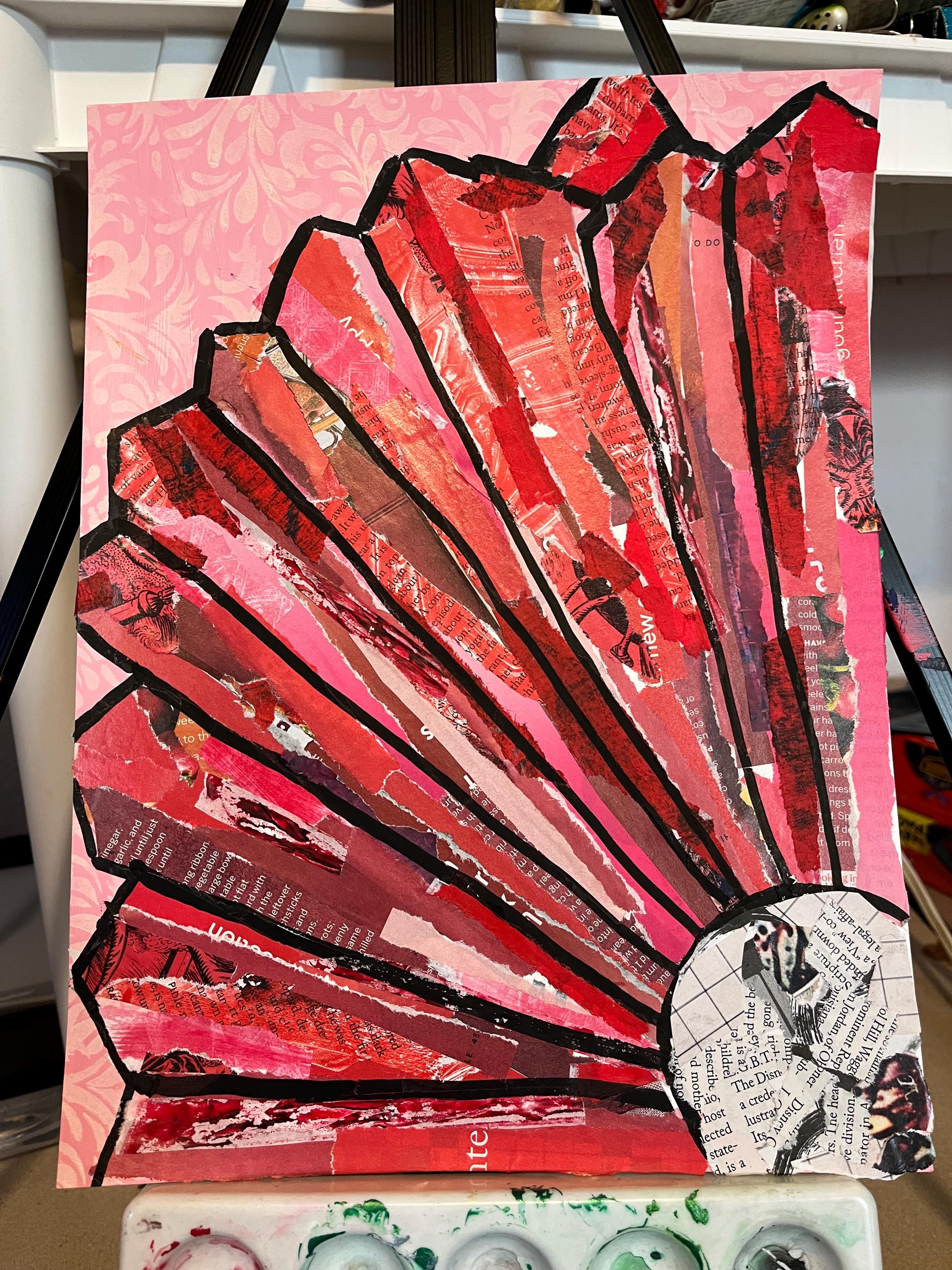 Red Flower Collage - Thumbnail 2