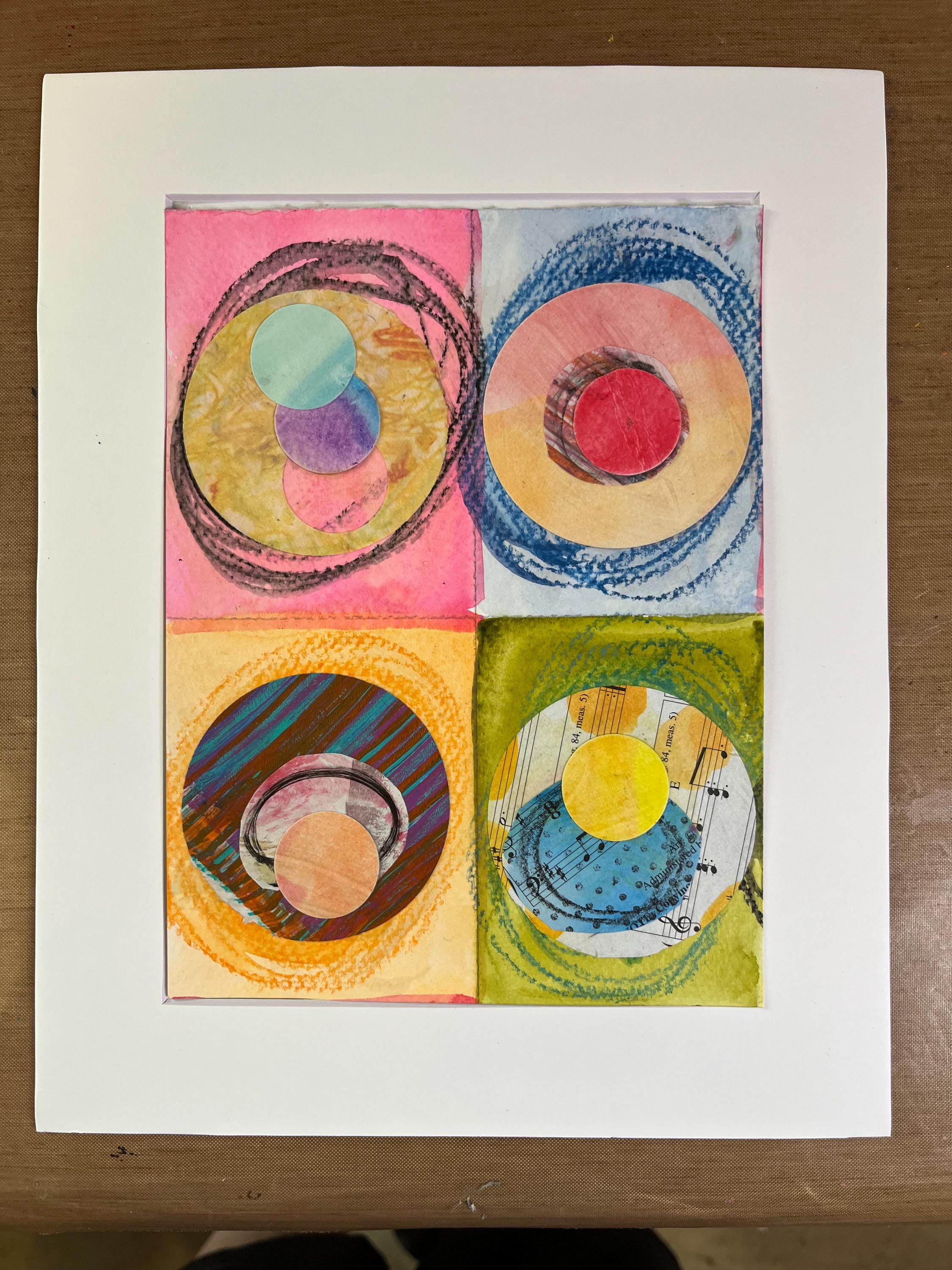 Mixed Media Abstract Art ready to frame - Thumbnail 2