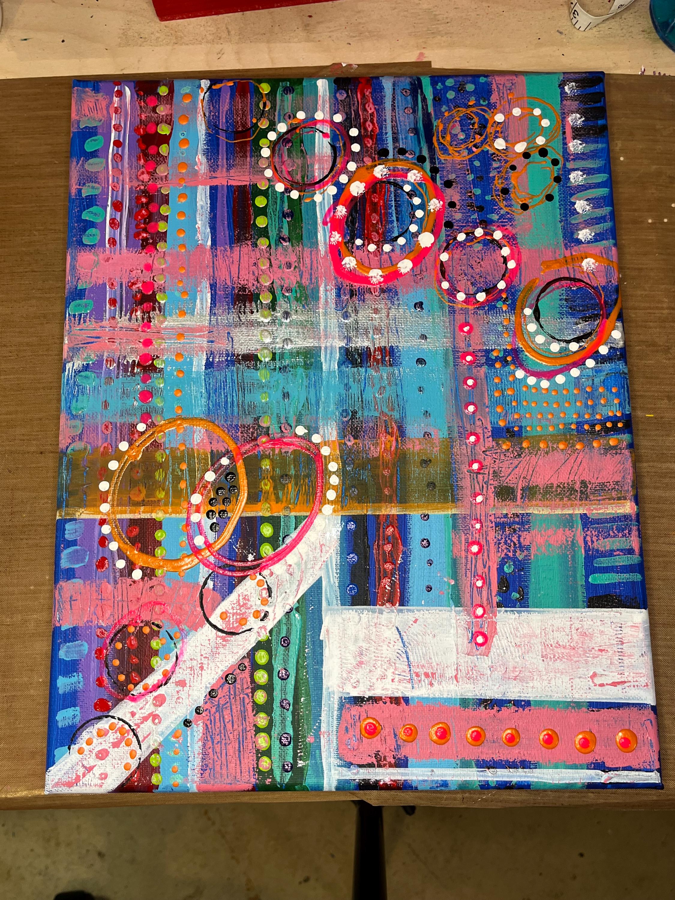 Painting: Stripes and Circles