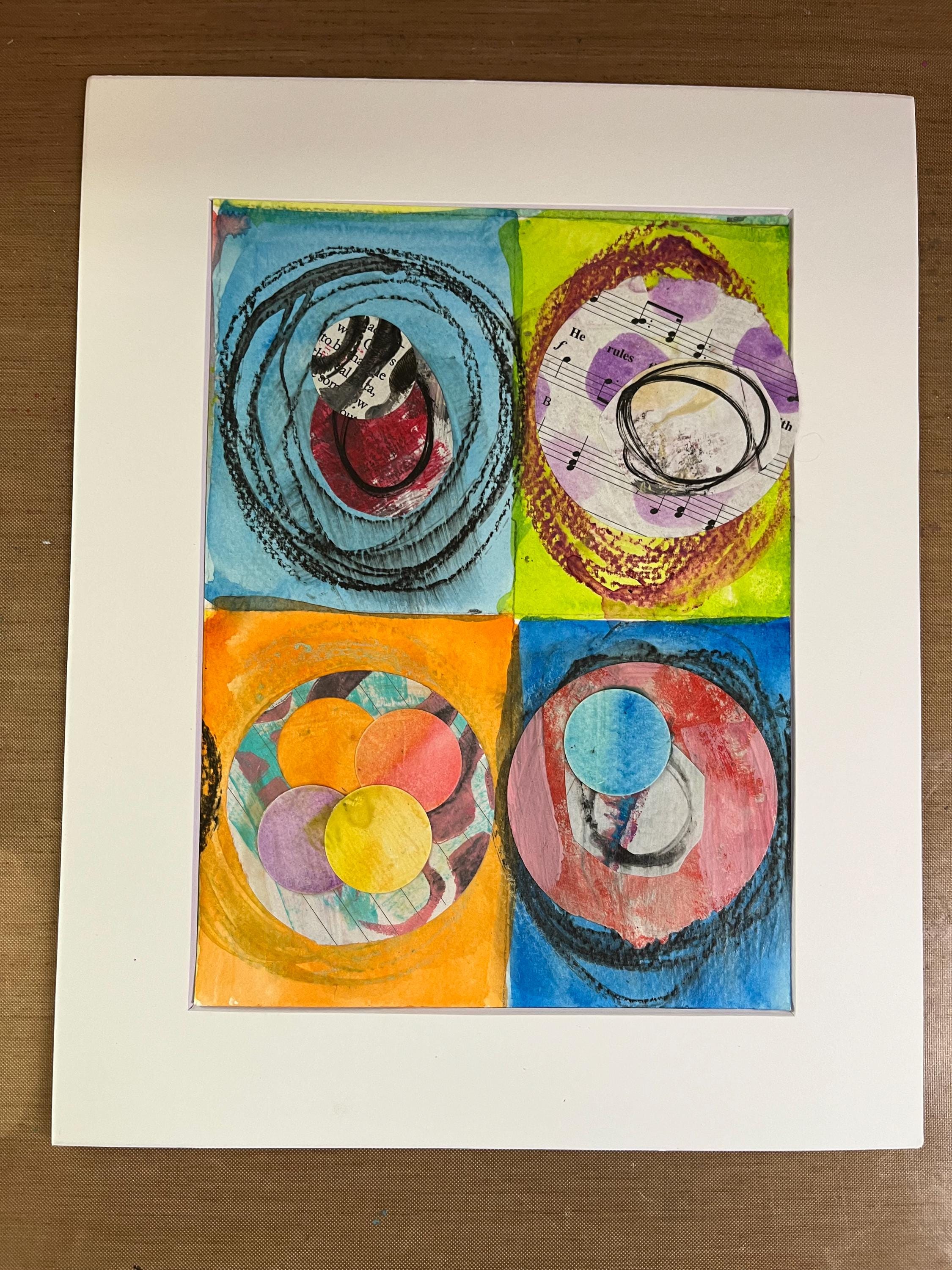 Mixed Media Abstract Art ready to frame - Thumbnail 6