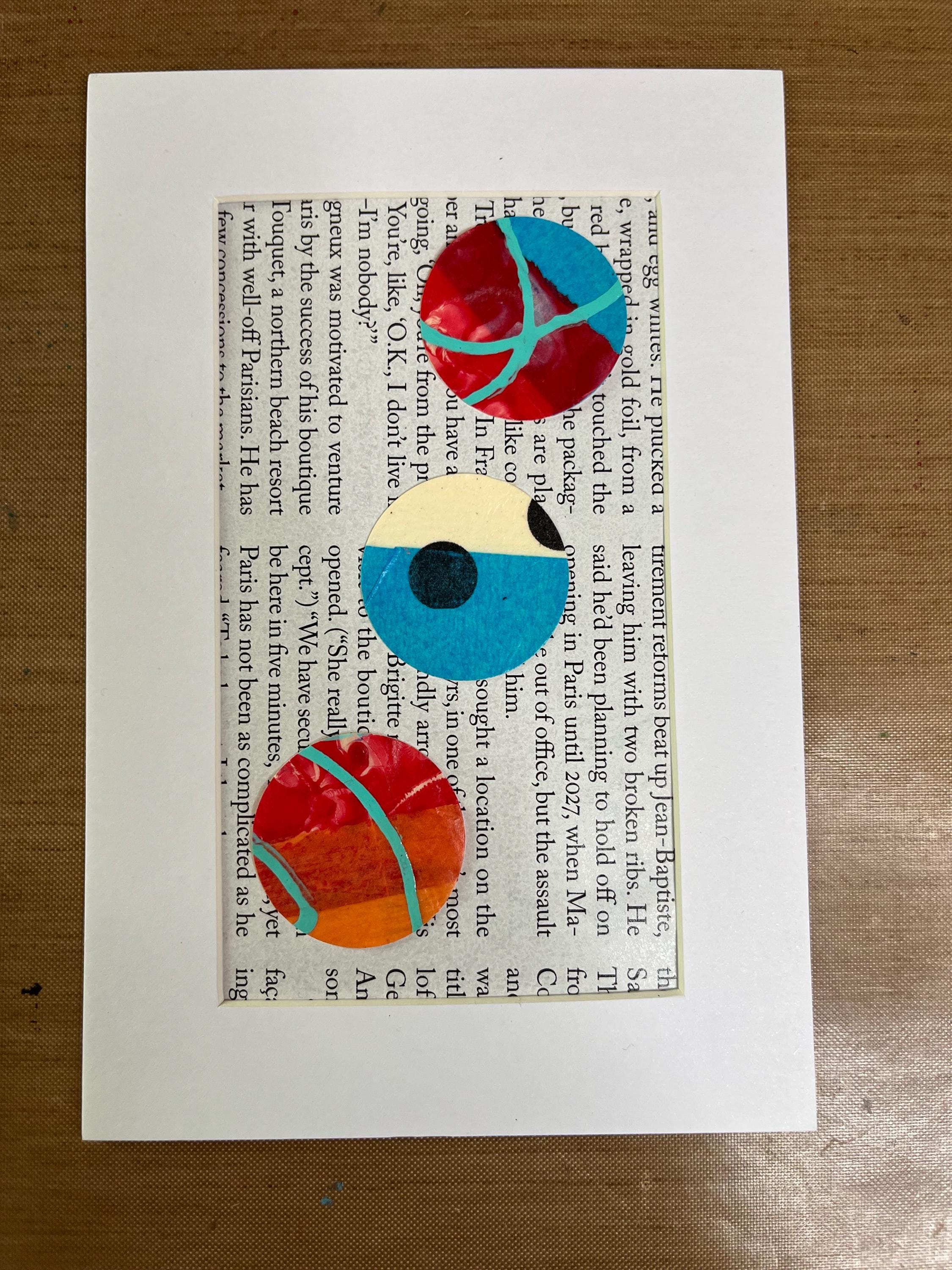 Small Circles Collage 4x6 ready to frame - Thumbnail 3
