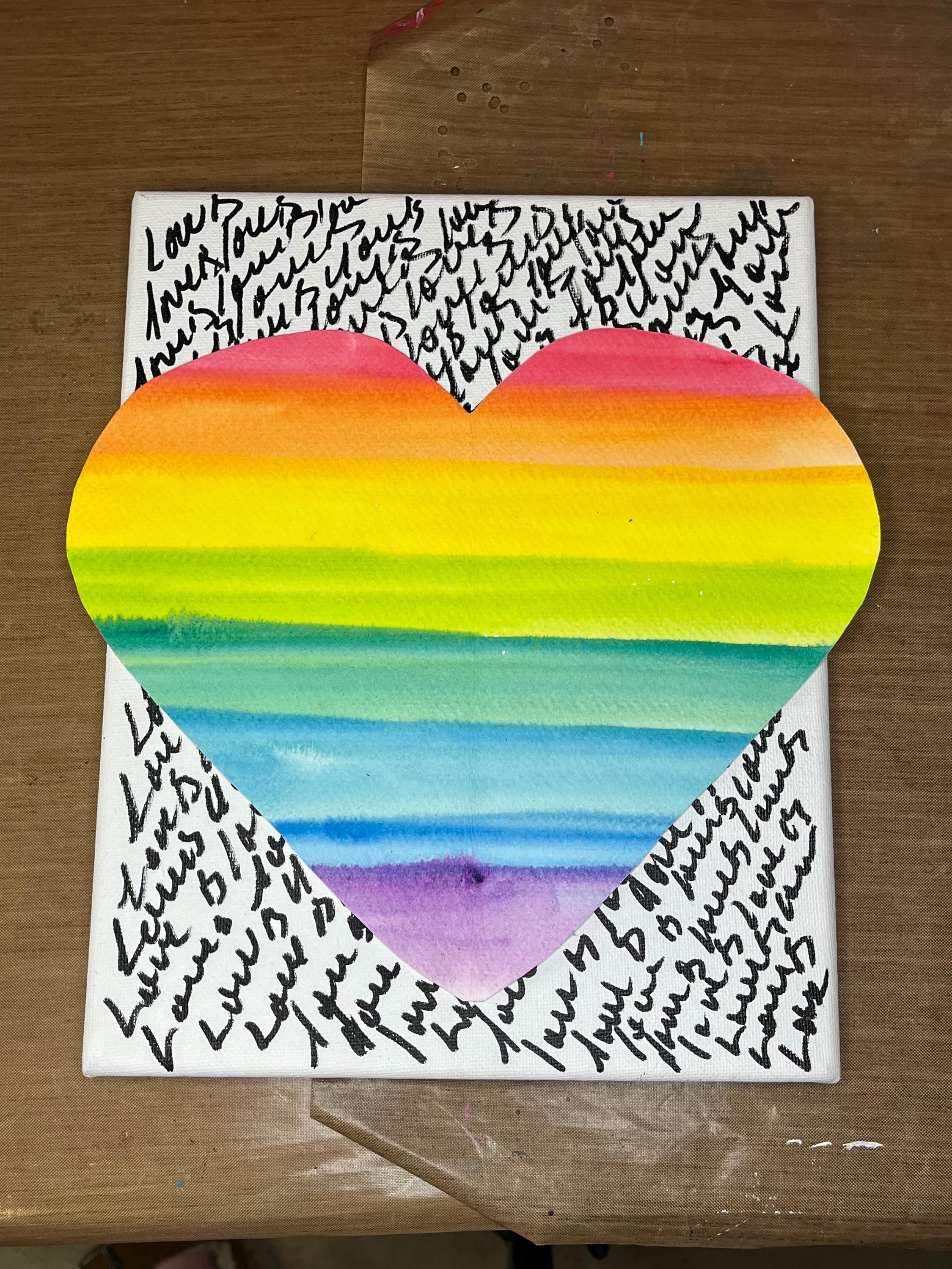 Love is Love Rainbow Heart