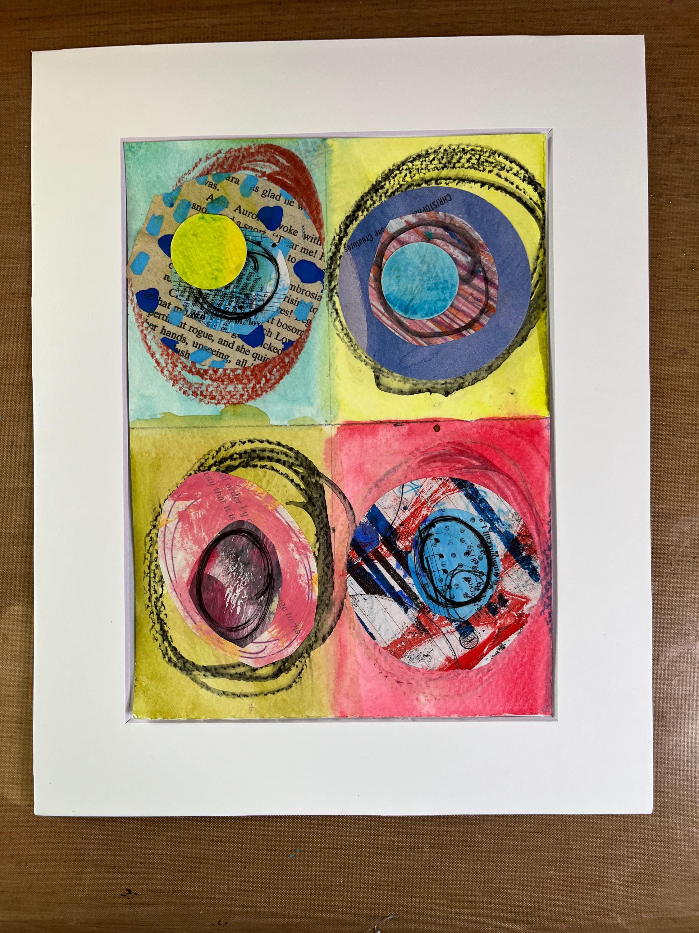 Mixed Media Abstract Art ready to frame - Thumbnail 4