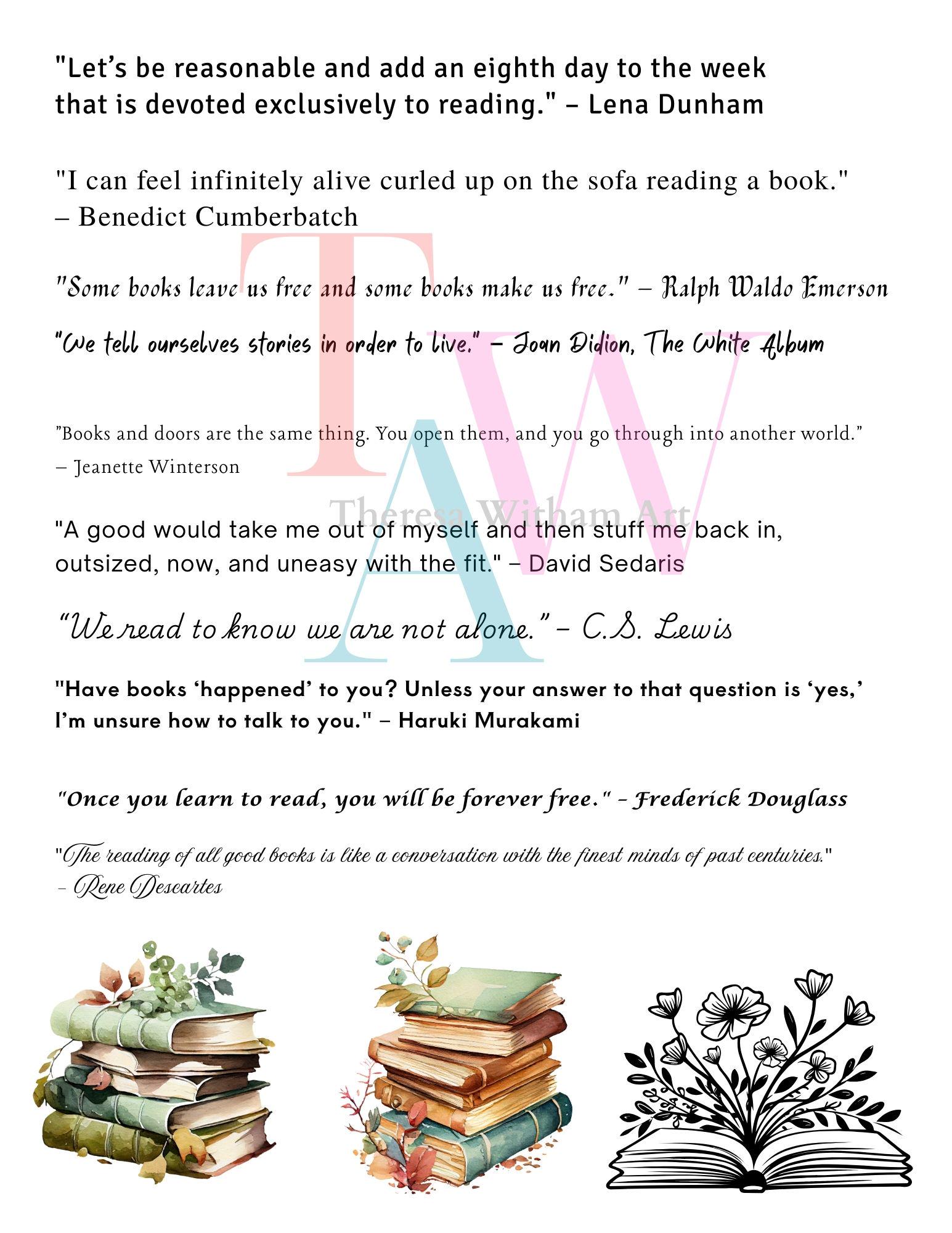 Reading Quotes for Junk, Art Journals - Thumbnail 2