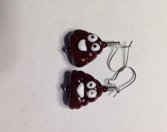 Poop Emoji Earrings - Etsy