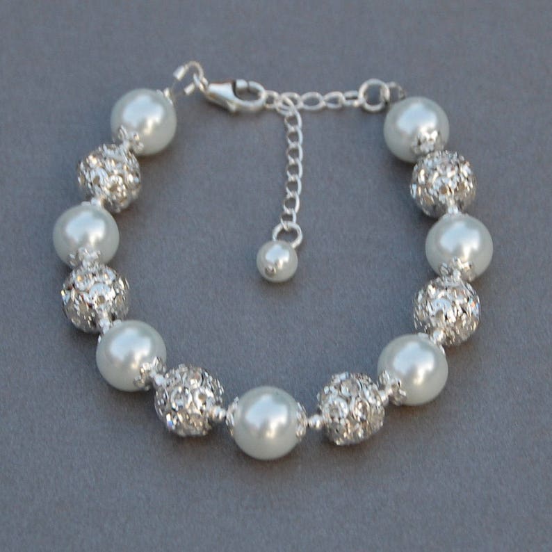 Wedding Day Charm Bracelet Brides Jewelry Bridal Bracelet