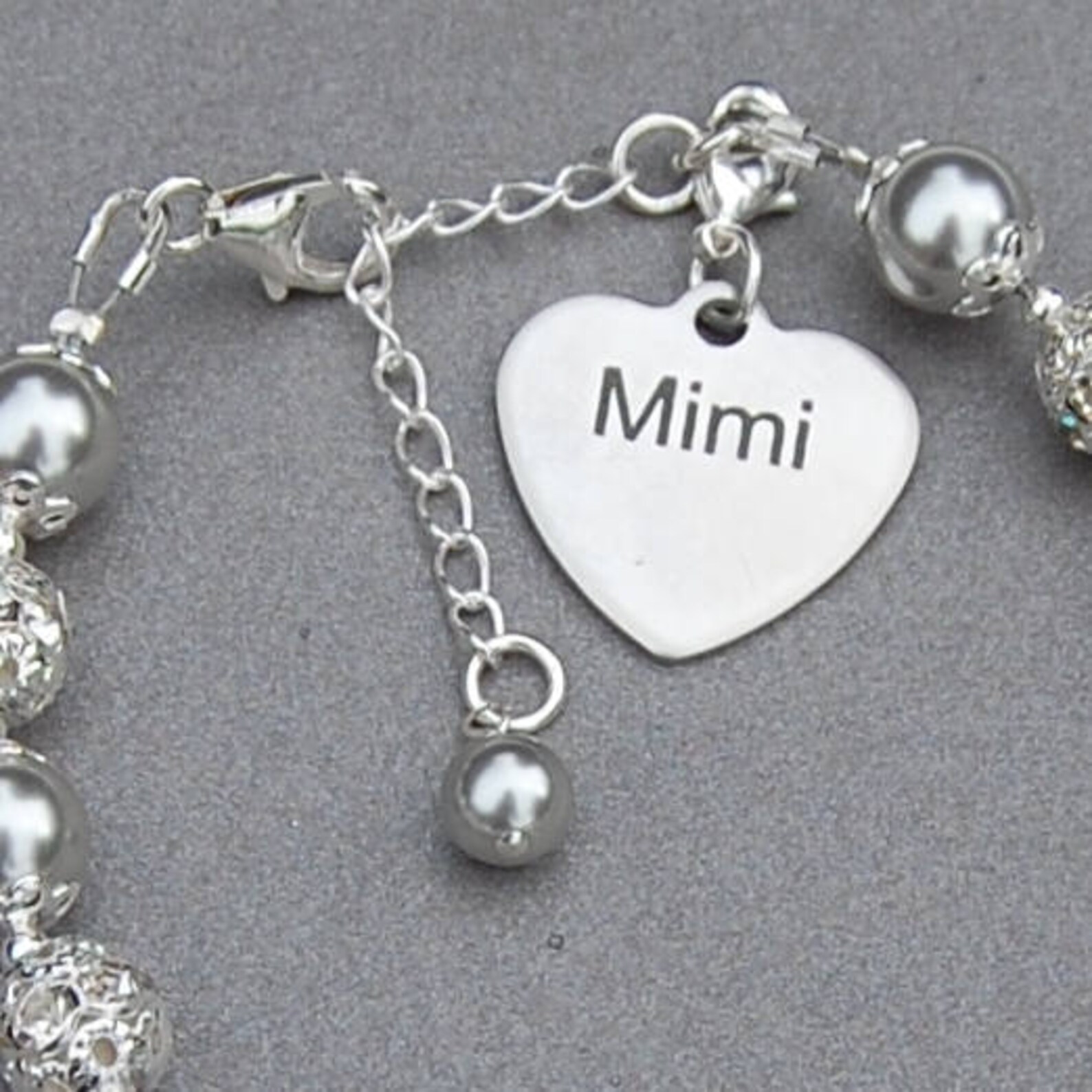 Mimi Gift Mimi Charm Bracelet Grandma Jewelry Grandmother Etsy UK