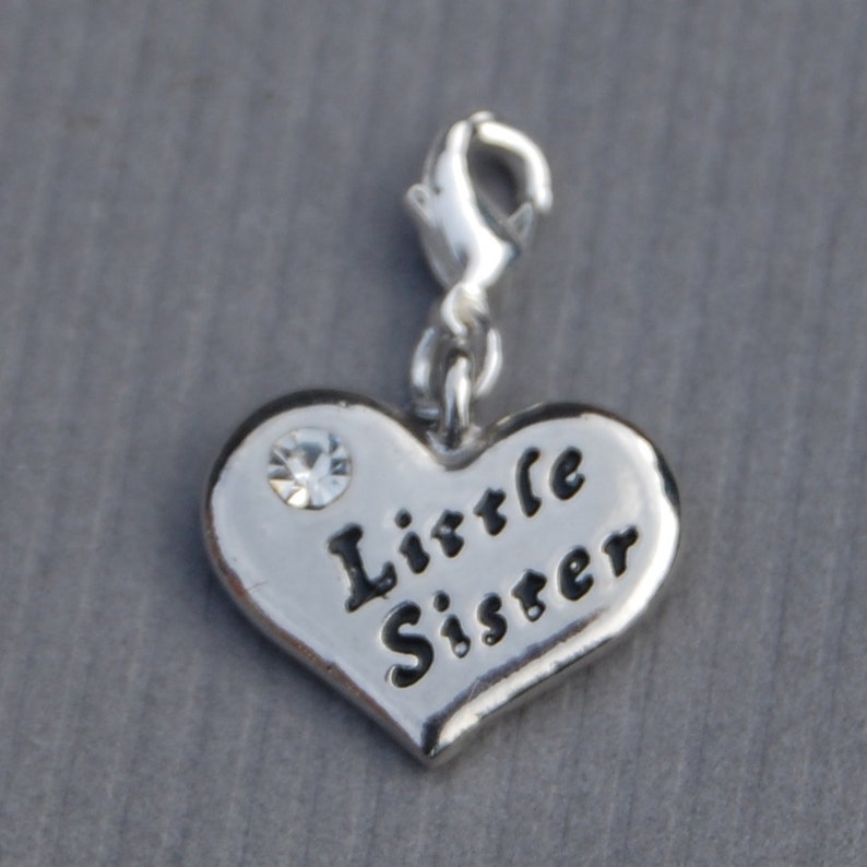Little Sister Gift Little Sister Jewelry Little Sister Charm Etsy