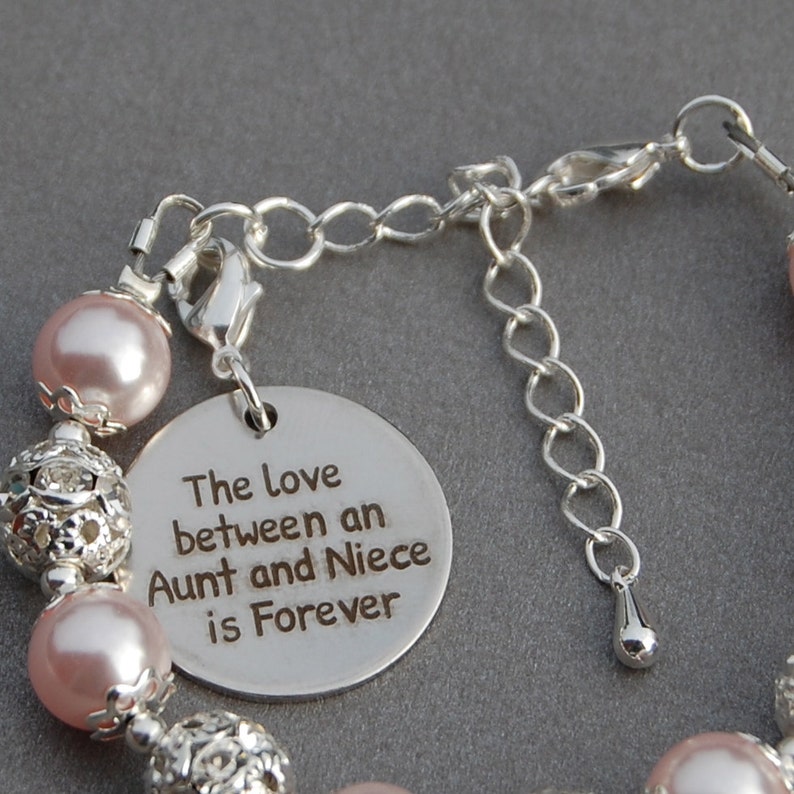 Aunt Niece Gift, The Love between an Aunt and Niece is Forever, Aunt Niece Jewelry, Present from Aunt, Gift for Niece image 3