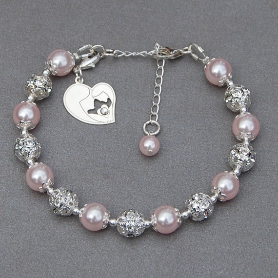mother daughter charm bracelet