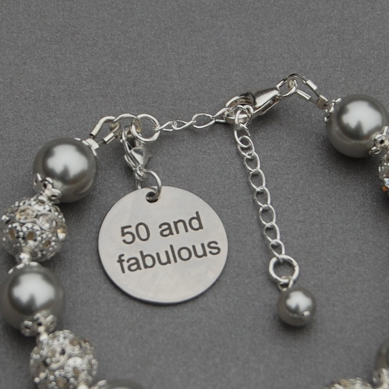 50th Birthday Gift for Her 50 and Fabulous Age Birthday Etsy