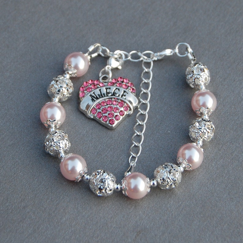 Niece Charm Bracelet Niece Birthday Niece and Aunt Gift Etsy