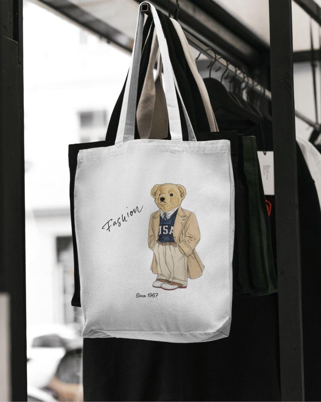 Polo Bear Tote Bag - Etsy