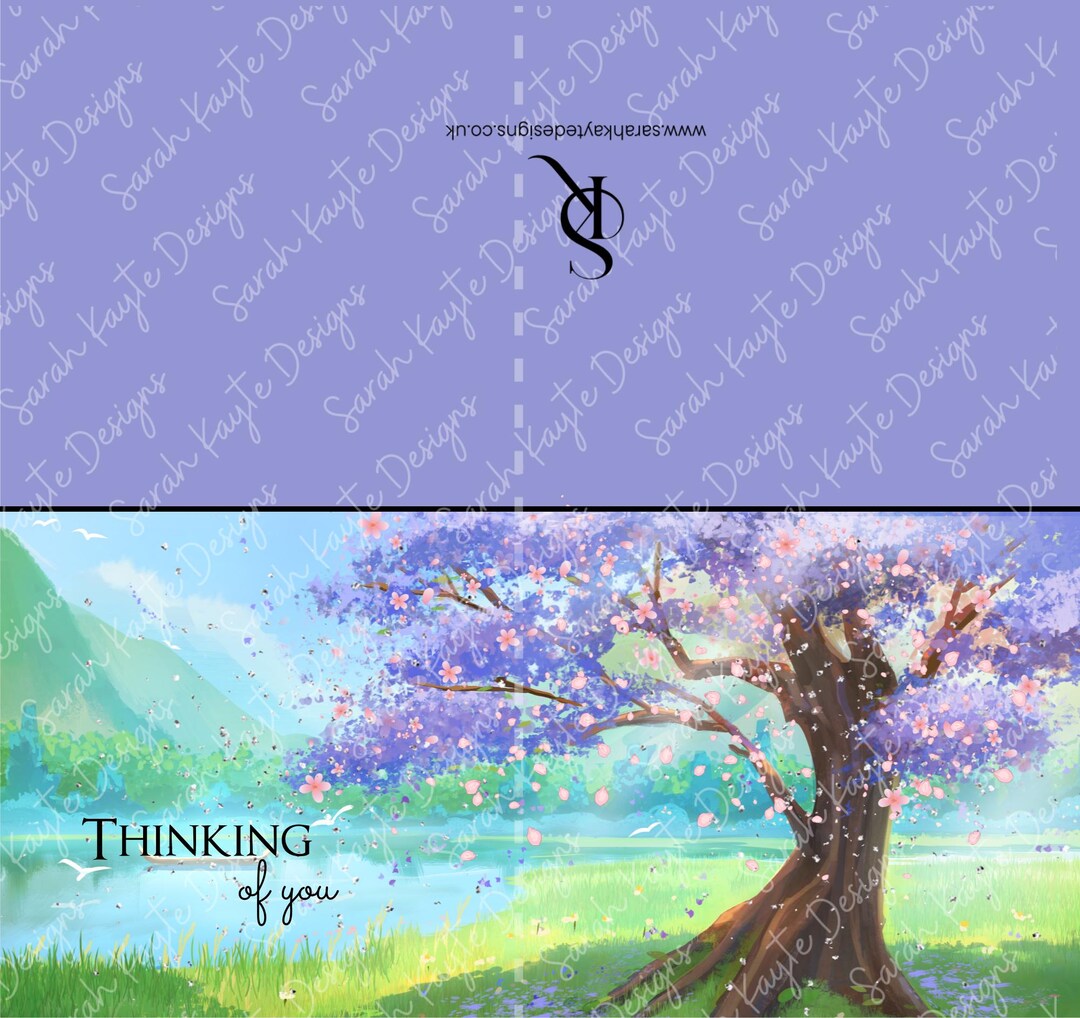 DL Thinking of You - Cherry Blossom - Etsy