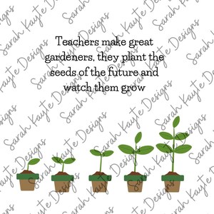 MERCI AU PROFESSEUR : pots de plantes (carte à imprimer à la maison)