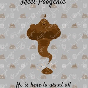 Geburtstag: Poogenie (Print at Home Karte)