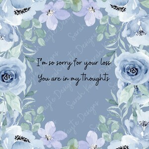 SYMPATHY: Blau (Print at Home Karte)