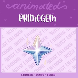 Primogem animated spinning emote