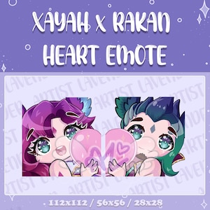 Star Guardian Xayah x Rakan heart emote