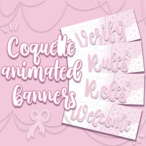 ANIMATED coquette discord banners