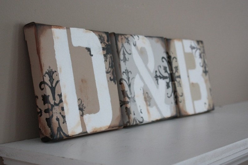 Letter Canvases Classic Featured on HGTV Etsy