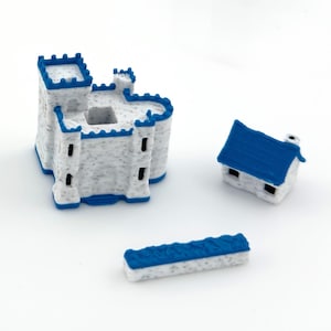 Settler Game Pieces | Medieval Style | Cities, Settlements & Roads | 3D Printed Upgrade